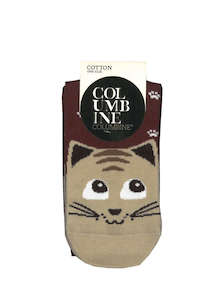 Women's Kitty Toe Cotton Crew Columbine