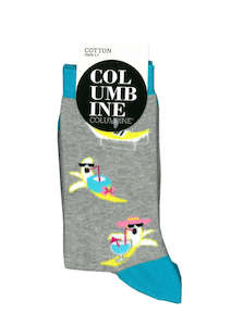 Hosiery: Women's Relax Banana Cotton Crew Columbine