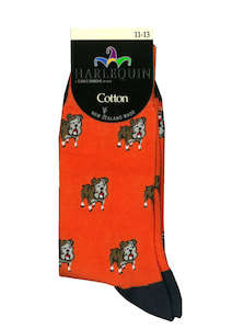 Hosiery: Men's Bulldog Cotton Crew Columbine