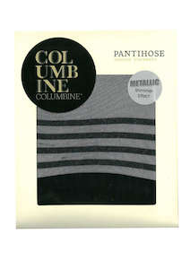 Glitter Stripe Top Pantihose Columbine