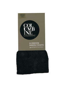 Hosiery: Women’s Superfine Merino Embossed Diamond Tights Columbine