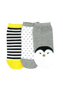 Hosiery: Women's Penguin Cotton Liner 3 Pair Pack Columbine