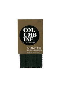 Women’s Superfine Merino Classic Cable Anklette Columbine