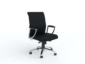 Bentley Executive Chair - Black Leather