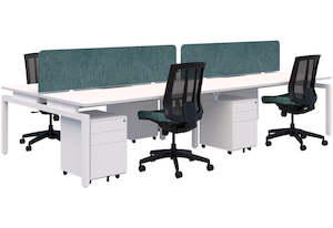 Balance 1800 Desk Package - 4 person pod (Back to Back)