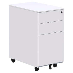 Furniture: Cube Slim Metal Mobile Pedestal