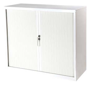 Furniture: Proceed Tambour 4 Tier Unit (1200mm high) - White