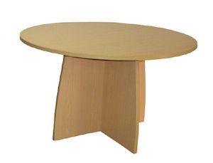 Furniture: Essentials Meeting Table 1000mm dia  Crucifix Base