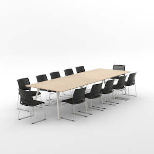 Furniture: Euro Boardroom Table 3600 x 1200 with Magnus Chair Package