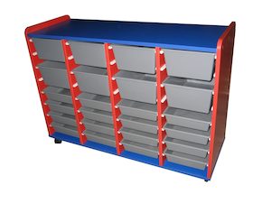 Mobile Tote Storage - 32 totes