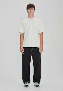 Coming Soon / Linen Blend Rec Pant, Black