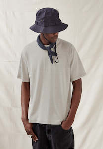 Clothing: HEMP JERSEY SS TEE, VINTAGE STONE