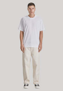 Clothing: MENS RELAXED TEE, WHITE