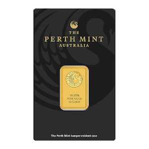 10g Perth Mint Gold Minted Bar – Kangaroo