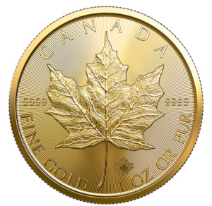 1 oz. 99.99% Pure Gold Coin Maple $50 – GML (Bullion) – Royal Canadian Mint