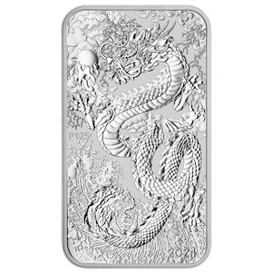 Dragon 2024 1oz Silver Individual Rectangular Bullion Coin