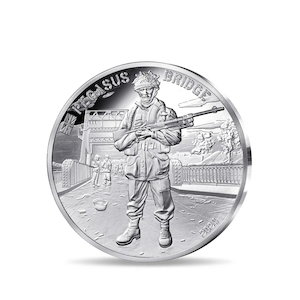 D-DAY 80th anniversary 10€ silver coin – Pegasus Bridge – Proof quality – year 2024