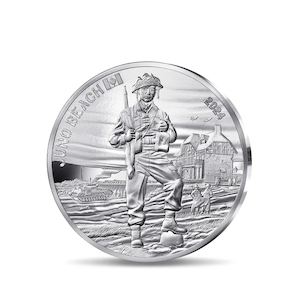 D-DAY 80th anniversary 10€ silver coin – Juno Beach – Proof quality year 2024