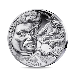 Alexandre Dumas 20€ Silver 1 Oz High Relief coin – 2024