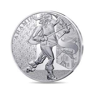 The Three Musketeers – Aramis 10€ Silver coin – Circulating quality – 2024