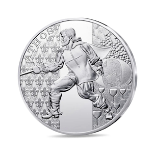 The Three Musketeers – Athos 10€ Silver coin – Circulating quality – 2024