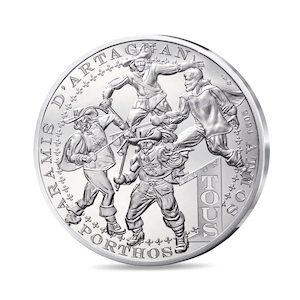 The Three Musketeers 100€ Silver coin – Circulating quality – 2024