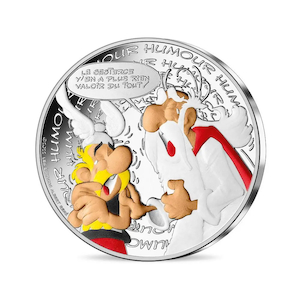 Asterix Humour – 10€ Silver Coin Coloured – 2022