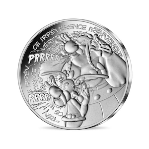 Herb manufacturing - processed: Asterix Irreverence – 10€ Silver Coin – 2022