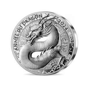 2024 Year of the dragon 20€ High Relief Silver coin – Paris Mint