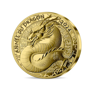 2024 Year of the dragon 200€ Gold 1oz coin – Paris Mint