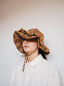 Ruffle Brim - Paisley