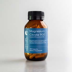 Magnesium Citrate - 900mg High Strength (100 Caps)