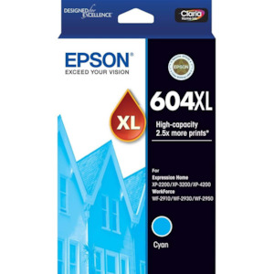 Computer peripherals: 604XL Epson High Capacity Cyan