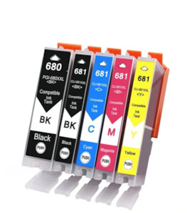 CLI-681XXL Compatible Canon Set - 5 Ink cartridges