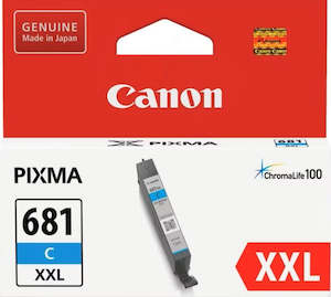 CLI-681XXLC Canon Extra High Yield Cyan Ink