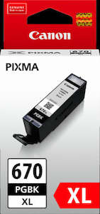 PGI-670XLBK Canon Hi Capacity Pigment Black Ink