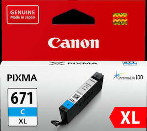 CLI-671XLC Canon Hi Capacity Cyan Ink