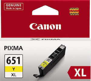 CLI-651XLY Canon Hi Capacity Yellow Ink