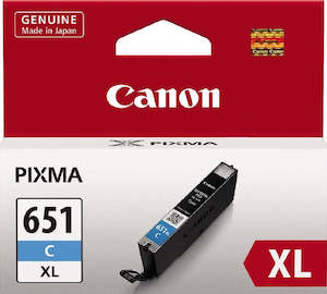 CLI-651XLC Canon Hi Capacity Cyan Ink