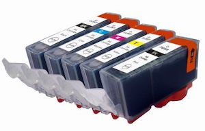 CLI-521 Compatible Canon Set - 5 Ink cartridges