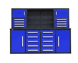 18 Draw 4 Cupboard Blue Work Bench - Available Now!