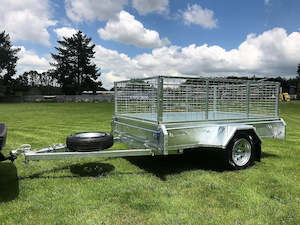 8x5 Single Axle Tilt 600mm Caged Trailer - GIVE US A CALL