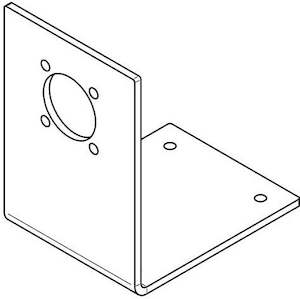 Carts And Frames: Sotera M7167 400 series pump mounting elbow bracket 65 x 130 x 190 mm (L x W x H)