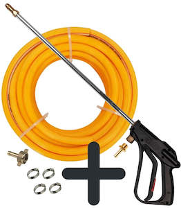 Hose: Remco RDSG spray pistol with 460 mm (18 inch) wand and 50 m x 10 mm (3/8 inch) ag-spray hose