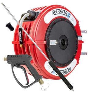 Retracta HP320R-01 R3 Premium Red water blaster hose reel and gun kit with 20 m …