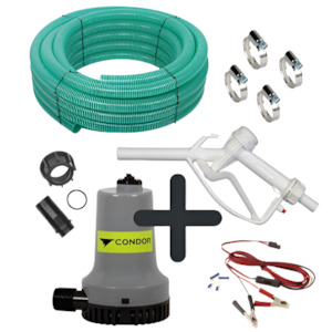 Ketta DC-2312 12v submersible calf milk pump kit with 10 m x 25 mm hose and disp…