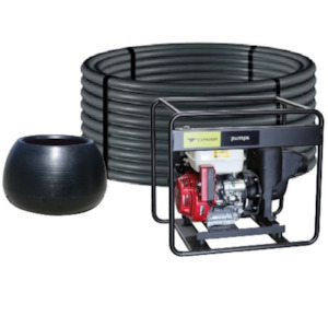 Irrigation Equipment: Ketta K-Line Max80 effluent irrigation kit Banjo 3 inch cast iron pump Honda 11hp (electric start)