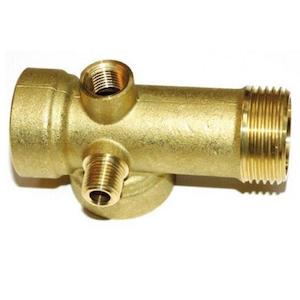 Fittings: DAB-5WT - Pump Five Way Tee 0.25”X0.25”X1”X1”X1” Bronze