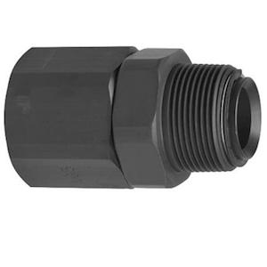 Plumbing Fittings: Franklin Fueling inline swivel 40 mm 1-1/2 inch NPT (M to F) 8.6 bar (125 psi)