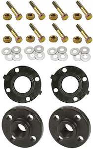 Plumbing Fittings: Banjo 1 inch NPT(F) ANSI flange kit with gaskets and mounting hardware